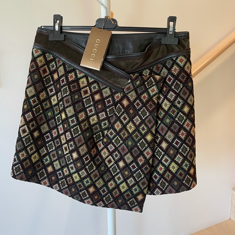 Gucci Tapestry Mini with Leather Trim sz 42